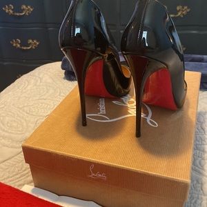 Christian Louboutin So Kate black patent heels